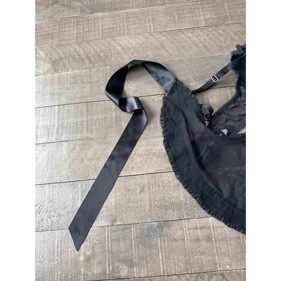 Victoria's Secret Sexy Little Things mesh black crystal lingerie - Picture 11 of 12